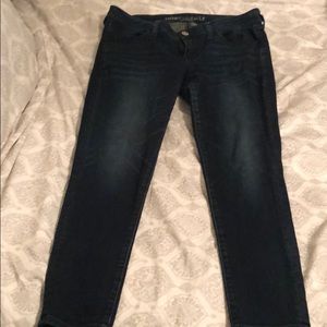 12 Short Dark Wash American Eagle Jeggings